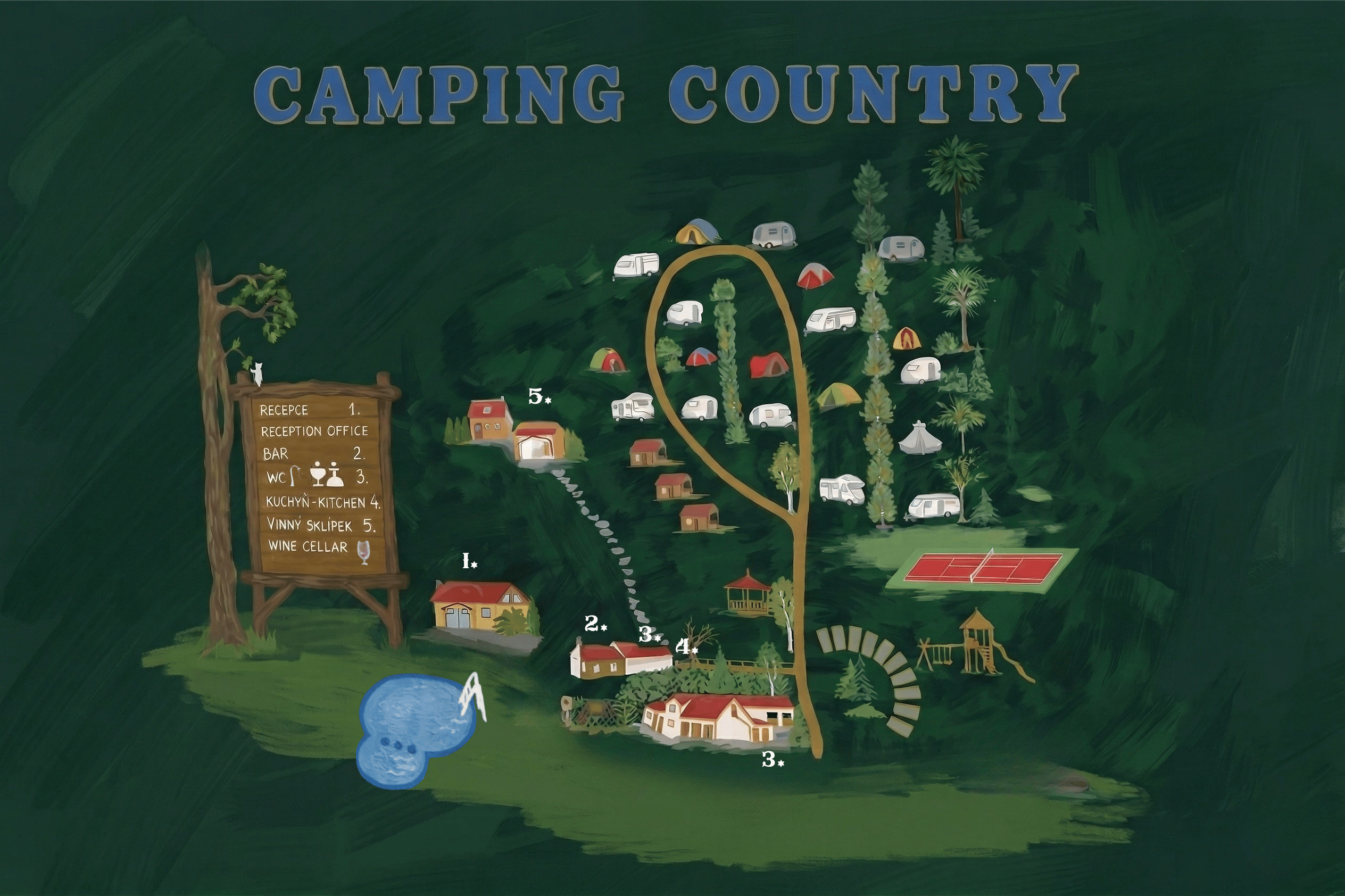 Mapa Campu Country